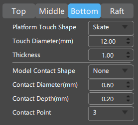 bottom settings in CHITUBOX