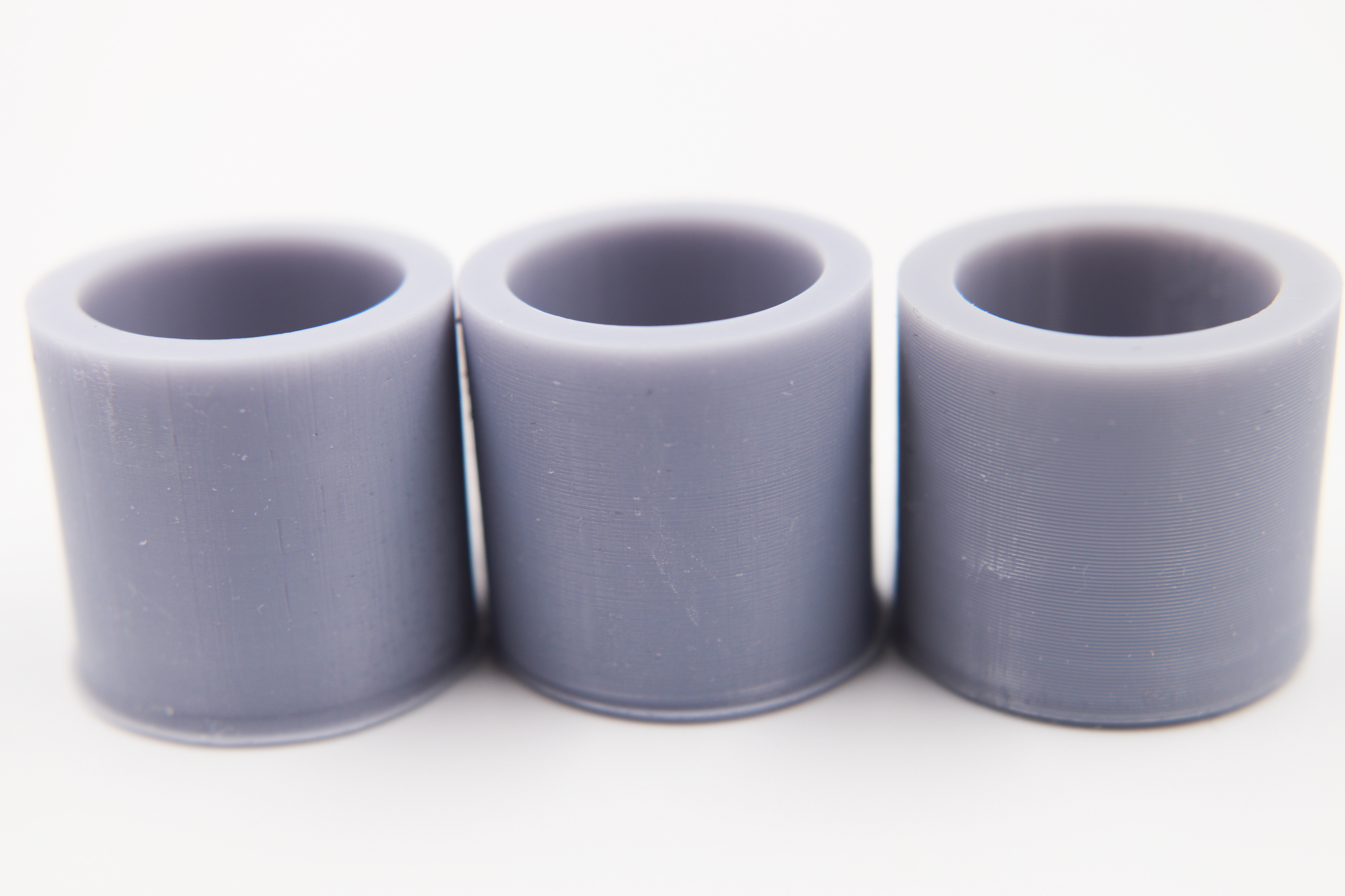 different layer heights of the cylinder