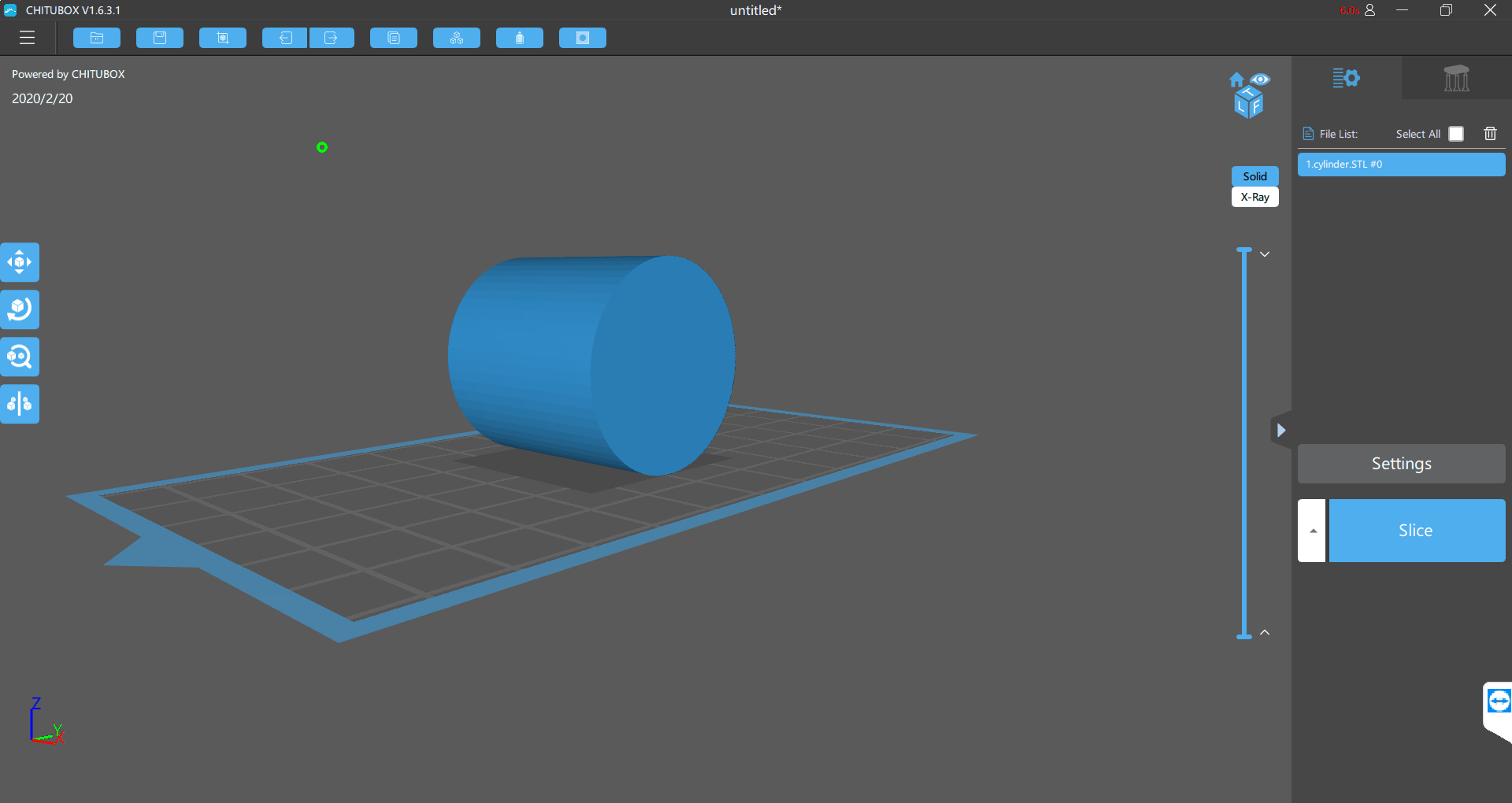 modify parameters after slicing