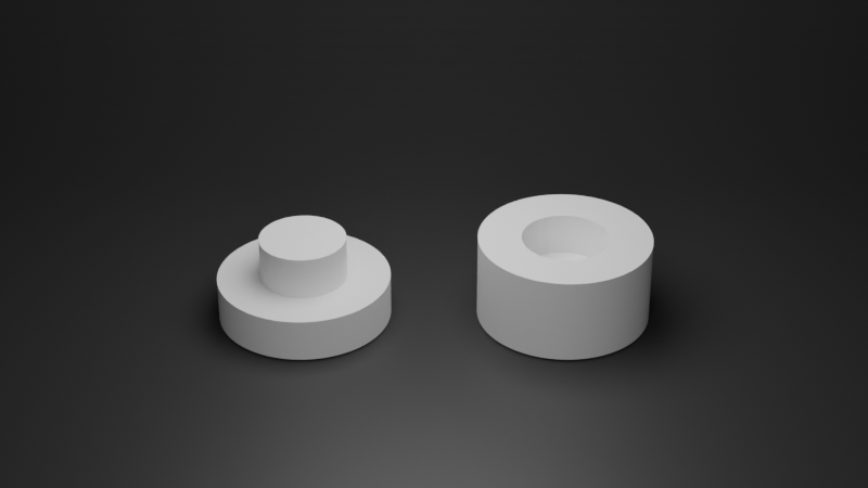 structure with holes and shafts